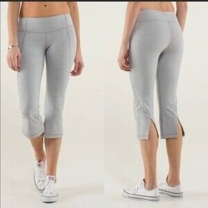 Lululemon Gather & Crow Crop II Herringbone Sz 4